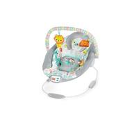 Bright Starts Transat bébé vibrant Whimsical Wild – musique, barre amovible, Taggies – Multicolore