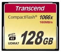 Transcend Carte mémoire CompactFlash CF1000 128 Go – 160/120 MB/s, UDMA7, Full HD/3D/4K