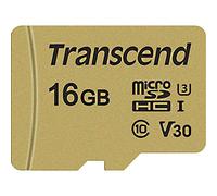 Transcend 16Go USD500S Carte microSD UHS-I, 95 Mo/s, C10, U3, V30, MLC