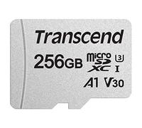 Transcend 256Go USD300S Carte microSD, 100 Mo/s, 4K, U3, V30, A1 | Carte mémoire microSDXC avec adaptateur pour Nintendo Switch, Steam Deck, ROG Ally, MSI Claw, DJI, Insta360