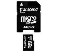 Transcend 2GB microSD + adaptateur SD