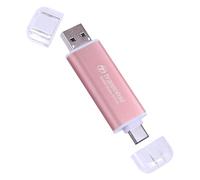 Transcend 2To ESD310 Clé USB SSD Portable Double, 1050 Mo/s, USB-A+C | SSD externe USB 3.2 Gen 2 pour iPhone 17, 16, 15 pouces, iPad, Mac, Tesla, Steam Deck, Android et Smart TV