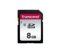 Transcend 300S 8 Go SDHC Classe 10 UHS-I V30 NAND - Lecture 20 Mo/s, Écriture 10 Mo/s - Résistant aux chocs, température, eau, rayons X