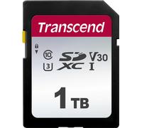 Transcend 300S - Carte mémoire flash - 1 To - Video Class V30 / UHS-I U3 / Class10 - SDXC UHS-I