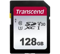 Transcend 300S - Carte mémoire flash - 128 Go - Video Class V30 / UHS-I U3 / Class10 - SDXC UHS-I