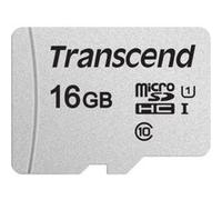 Transcend Carte microSDHC 300S TS16GUSD300S 16 Go Classe 10 UHS-I 95/45 Mo/s sans adaptateur SD