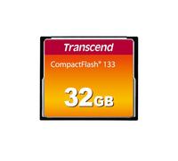 Transcend 32 Go Carte Mémoire CompactFlash (CF) UDMA 4 133x TS32GCF133 rouge
