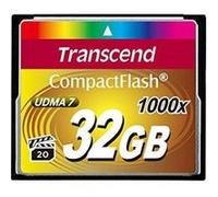 Transcend 32 go carte mémoire compactflash (cf) udma 7 1000x ts32gcf1000