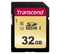 Transcend 500S - Carte mémoire flash - 32 Go - UHS-I U1 / Class10 - SDHC UHS-I Gold G