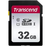 Transcend 32Go SDC300S Carte mémoire SDHC UHS-I, 100 Mo/s, U1, C10 | Compatible avec les reflex numériques, les appareils photo numériques, les caméras de chasse et les caméscopes.