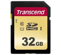 Transcend 32Go SDC500S Carte mémoire SDHC UHS-I, 95 Mo/s, U1, C10, MLC | Haute endurance pour caméscopes et appareils photo reflex numériques