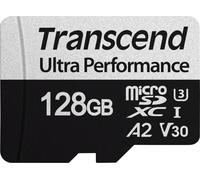 Transcend 340S - Carte mémoire flash - 128 Go - A2 / Video Class V30 / UHS-I U3 / Class10 - microSDXC