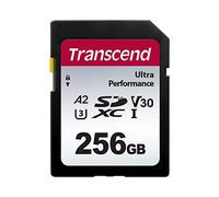 Transcend 340S - Carte mémoire flash - 256 Go - A2 / Video Class V30 / UHS-I U3 - SDXC UHS-I