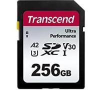 Transcend 340S - Carte mémoire flash - 256 Go - A2 / Video Class V30 / UHS-I U3 - SDXC UHS-I G
