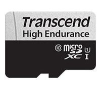 Transcend Carte mémoire microSDXC 350V 64GB UHS-I, C10, U3, Full HD, jusqu'à 95/45 MB/s, idéale pour dashcams, caméras de sécurité et systèmes de surveillance - TS64GUSD350V