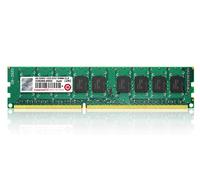 Transcend 4GB DDR3 1600 module de mémoire 4 Go 1 x 8 Go 240-pin DIMM ECC