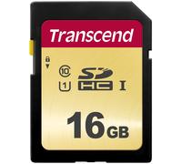 Transcend 500S - Carte mémoire flash - 16 Go - UHS-I U1 / Class10 - SDHC UHS-I