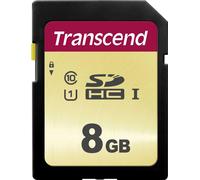 Transcend 500S - Carte mémoire flash - 8 Go - UHS-I U1 / Class10 - SDHC UHS-I