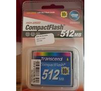 Transcend 512 Mo Carte mémoire CompactFlash (CF) 80x TS512MCF80