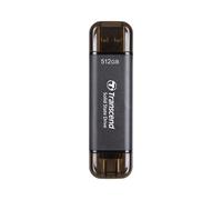 Transcend SSD Portable ESD310C 512GB Type-A/Type-C Compatible PS4/PS5 Noir - TS512GESD310C