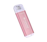 Transcend SSD portable ESD300 512 Go USB-C 10 Gbps Rose Compatible PS4/PS5 (TS512GESD300P)