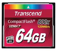TRANSCEND 64GB CF Card 800X TYPE I