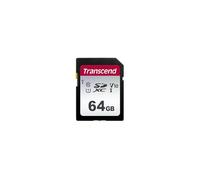 Transcend 64Go SDC300S Carte mémoire SDXC UHS-I, 100 Mo/s, U1, V10, C10 | Compatible avec les reflex numériques, les appareils photo numériques, les caméras de chasse et les caméscopes.
