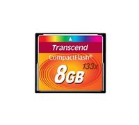 Transcend 8 go carte mémoire compactflash (cf) 133x ts8gcf133 G