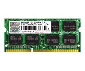 Transcend 8GB DDR3 module de mémoire 8 Go 2 x 8 Go 204-pin SO-DIMM