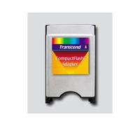 Transcend Adaptateur CompactFlash vers PCMCIA Type II/III, CF Type I, Argent, Dimensions 54x85.6x5mm, Windows/macOS/Linux, TS0MCF2PC