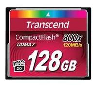 Transcend - Carte mémoire flash - 128 Go - 800x - CompactFlash G