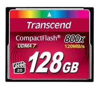 Transcend - Carte mémoire flash - 128 Go - 800x - CompactFlash G