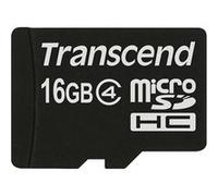 Transcend - Carte mémoire flash - 16 Go - Class 4 - micro SDHC Noir G