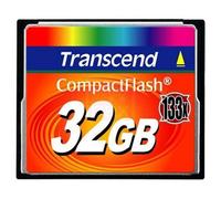 Transcend Carte mémoire CompactFlash 32 Go TS32GCF133 UDMA 4 133x Rouge