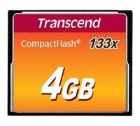 Transcend - Carte mémoire flash - 4 Go - 133x - CompactFlash Multicolore G