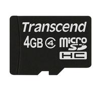 Transcend - Carte mémoire flash - 4 Go - Class 4 - micro SDHC