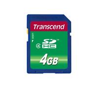 Transcend - Carte mémoire flash - 4 Go - Class 4 - SDHC