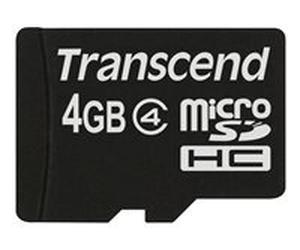 Transcend - carte mémoire flash - 4 Go - microSDHC