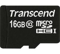 Transcend - Carte mémoire flash (adaptateur microSDHC/SD inclus) - 16 Go - classe 10 - microSDHC