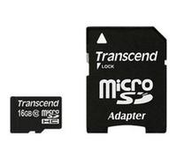 Transcend - Carte mémoire flash (adaptateur microSDHC - SD inclus(e)) - 16 Go - Class 10 - micro SDHC G