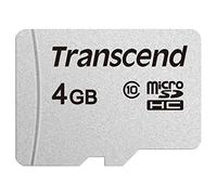 Transcend Carte mémoire microSDHC 300S 4GB Classe 10 avec jusqu'à 95/45 MB/s (pour smartphones, appareils photo numériques et consoles Nintendo Switch) sans adaptateur SD - TS4GUSD300S