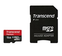 Transcend Carte Mémoire microSDXC 16 Go Classe 10 UHS-I 400x (Premium) TS16GUSDU1