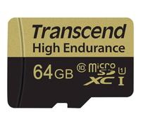 Transcend Carte Mémoire microSDXC 64 Go Haute Endurance TS64GUSDHC10V