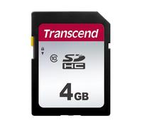 Transcend Carte mémoire SDXC Highspeed 4GB (pour appareils photo numériques; Photos & Vidéos; Autoradio) Classe 10, UHS-I U3, Classe vitesse vidéo V30 pour 4K Ultra HD - TS4GSDC300S