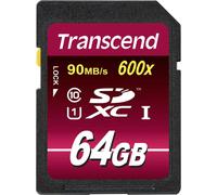 Transcend Carte mémoire SDXC UHS-I 600x 64 Go - Class 10