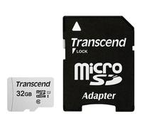 Transcend Carte microSD 300S TS32GUSD300S-A 32 Go SDXC/SDHC avec adaptateur SD