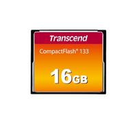 Transcend CF133 Carte mémoire CompactFlash 133 16Go (CF Card) jusqu'à 50/20 MB/s, Supporte Le Mode de Transfert Ultra DMA 4 avec Mémoire Flash MLC NAND idéal pour Reflex Débutants - TS16GCF133