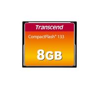 Transcend CF133 Carte mémoire CompactFlash 133 8GB (CF Card) jusqu'à 50/20 MB/s, supporte le mode de transfert Ultra DMA 4 avec mémoire flash MLC NAND idéal pour reflex débutants - TS8GCF133
