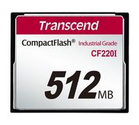 Transcend CF220I Industrial Temp - Carte mémoire flash - 512 Mo - CompactFlash
