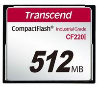 Transcend CF220I Industrial Temp - Carte mémoire flash - 512 Mo - CompactFlash